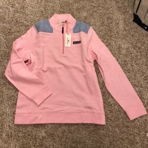 NWT pink & blue Vineyard Vines quarter-zip!!